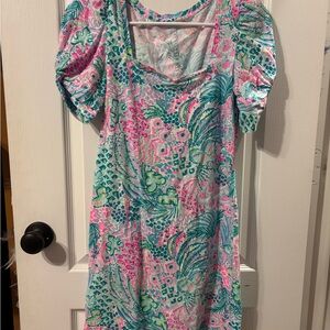 Lilly Pulitzer Haydn Tshirt dress banana split